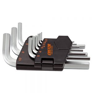 JEU DE CLES ALLEN LONGUES 6 PANS Ø1,5mm à Ø10mm (9pcs)