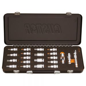 COFFRET METAL DE CLES TORX 1/2" & 3/8" (21pcs)