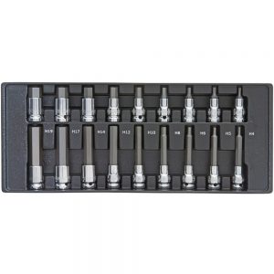 COFFRET DE DOUILLES EMBOUTS ALLEN 1/2" (18pcs)