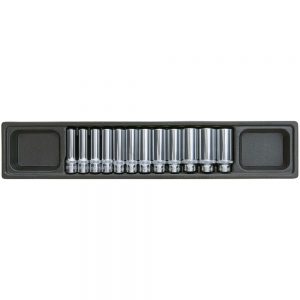 COFFRET DE DOUILLES PROFONDES 12PT. 3/8" (12PCS)