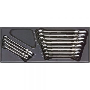 COFFRET CLES MIXTES ARTICULES + CLIQUET NON REVERSIBLE 8 à 19 (12pcs)