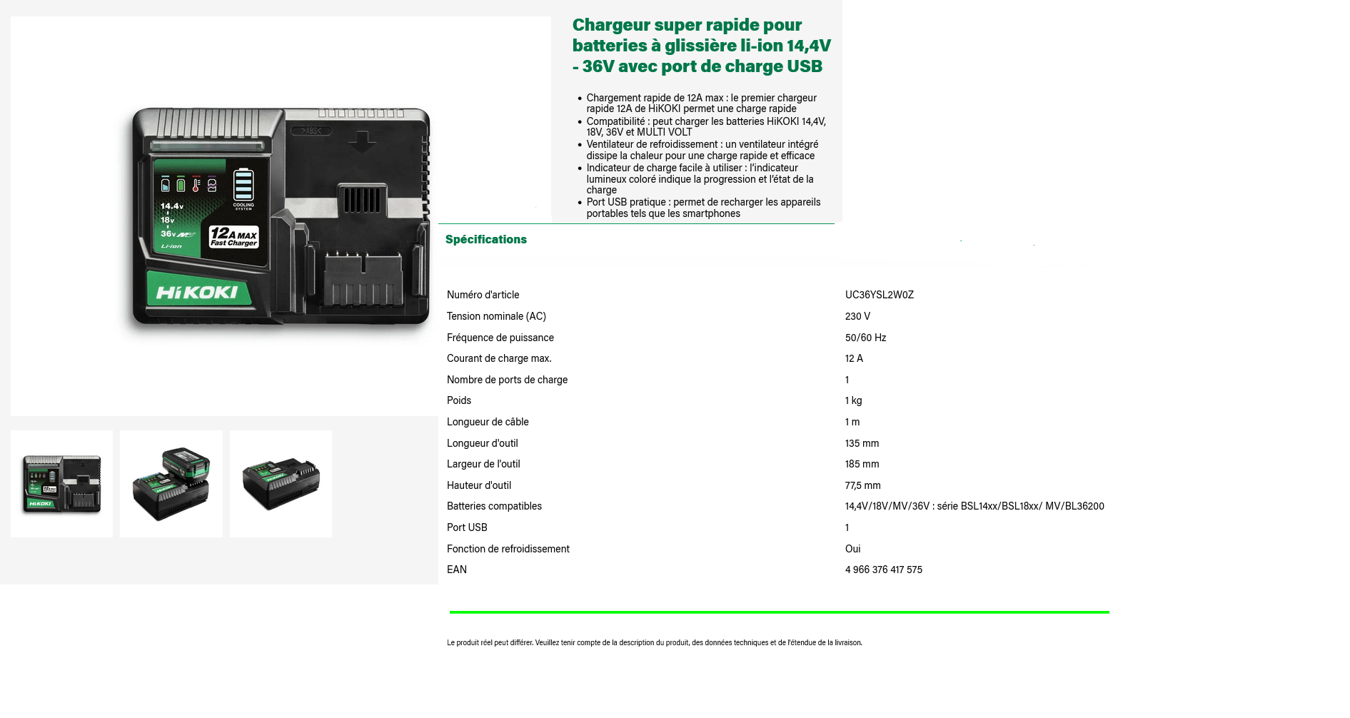CHARGEUR RAPIDE UNIVERSEL DE BATTERIE 12A 14.4V à 36V