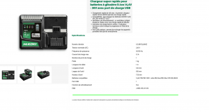 Kit 2 batt.36V 4Ah MultiVolt (BSL3640MVT)+Chargeur Ultra Rapide 16A