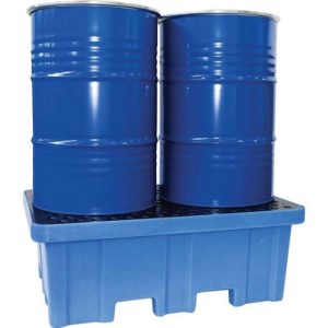 BAC DE RETENTION PE 230L BLEU 1220x820x450mm (2 futs 220L)