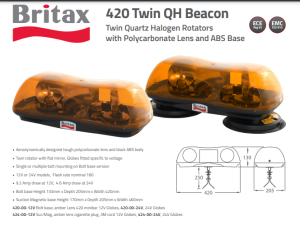 RAMPE MAGNETIQUE ROUGE 2 GYROPHARES
