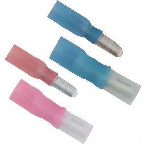 COSSE THERMO CYLINDRIQUE MALE ROUGE M4 0.50 à 1.0mm² (BLx10)