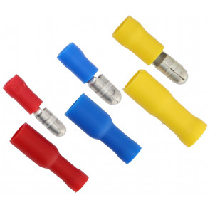 COSSE CYLINDRIQUE FEMELLE JAUNE 5mm (x10)