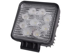 PHARE LED DE TRAVAIL CARRE (110x128mm) 9X3W (1400LM) IP68