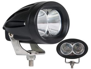 PHARE LED DE TRAVAIL OVAL BLEU P/ELEVATEUR (98x77mm) 2X5W (750LM)IP67