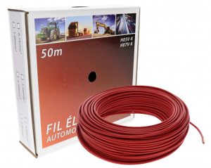 CABLE ELECTRIQUE 2.50 ROUGE BOITE 50M