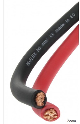 CABLE BATTERIE NOIR 10mm² (M)