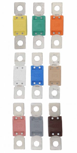 FUSIBLE RUBAN MEGA 125A 57x18 VERT x 1