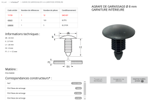 AGRAFE PLASTIQUE (sachet de 12pcs)