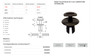 AGRAFE (sachet de 8 pcs)