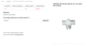 AGRAFE PLASTIQUE (sachet de 50 pcs)