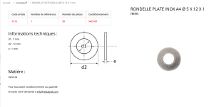 RONDELLE PLATE  5X12 INOX (sachet de 50 pcs) [30]