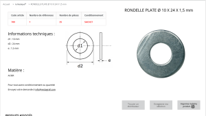 RONDELLE PLATE 10X24 (sachet de 35 pcs)