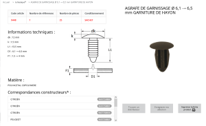 AGRAFE PLASTIQUE (sachet de 25 pcs)