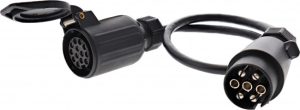 ADAPTATEUR CABLE pour prise de remorque 7 fiches en 13 fiches