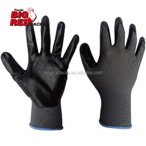 GANTS MECANO NITRILE (EN388 / 4.1.2.1) T/9 GRIS (paire)(MINIMUM 10)