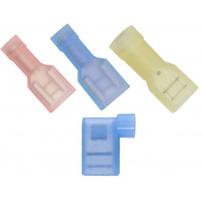 COSSE PLATE FEMELLE BLEUE ISOLEE 6.3x0.8 (100)