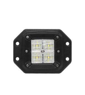 PHARE LED DE TRAVAIL CARRE ENCASTRE 4X5W (1280LM) IP67