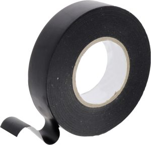 RUBAN ISOLANT ELECTRIQUE PVC NOIR 19mm X 25M (allongement 800%)