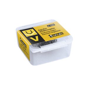 BOITE 100 AGRAFES ANGLE INTERNE ETROIT