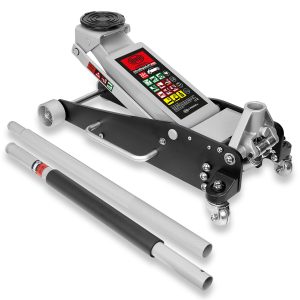 CRIC ROULEUR PRO 2.5T HYDRAULIQ ALU HAUTEUR LEVAGE 100 à 460mm Heyner