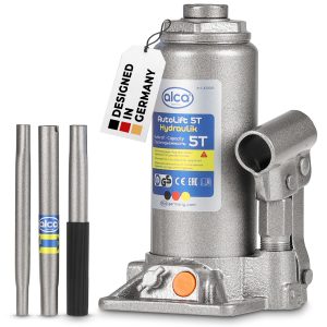 CRIC BOUTEILLE 5T HYDRAULIQ HAUTEUR LEVAGE 197 à 382mm Alca