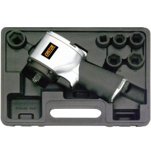 COFFRET CLE A CHOC PNEUMATIQUE + 6 DOUILLES 1/2" (Long.28,5mm)(678Nm)