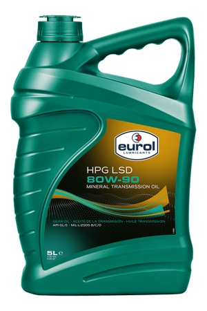 80W90 GL5 LSD  (GEAR OIL 90 LS) 5L EUROL