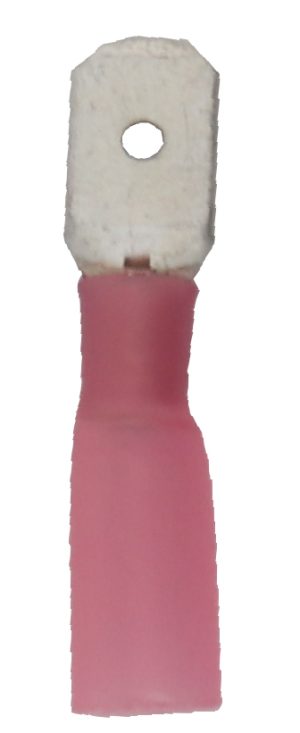 COSSE THERMO PLATE MALE ROUGE 6.3x0.8mm (BLx10)