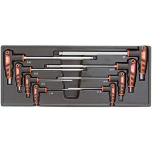 COFFRET CLEFS ALLEN (F-HANDLE) Ø2mm à Ø10mm (8pcs)