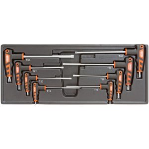COFFRET CLEFS TORX (F-HANDLE) T10 à T50 (8pcs)