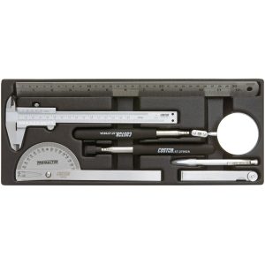 COFFRET D'OUTILS DE MESURES+MIROIR INSPECTION+TIGE AIMANTEE (7pcs)