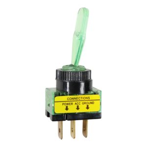 INTERRUPTEUR A LEVIER LUMINEUX VERT
