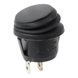 INTERRUPTEUR A BASCULE ROND NOIR ETANCHE IP66