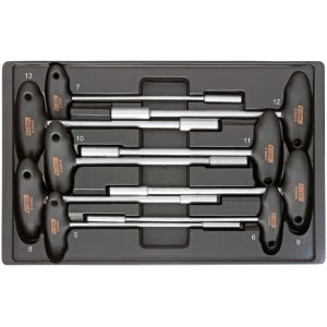 COFFRET DE CLES HEXAGONAL A POIGNEE EN T (9pcs)