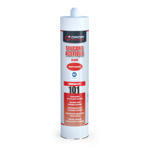 SILICONE BLANC ACETIQUE CARTOUCHE 310ML (1101C3)