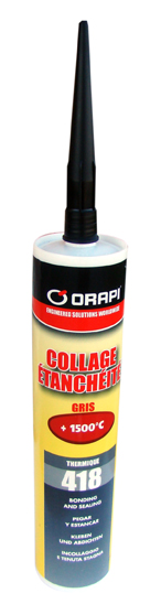 THERMIQUE MASTIC COLLE HAUTE TEMPERATURE (1500°C) CARTOUCHE 310ML