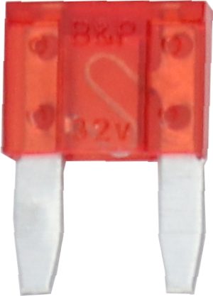 FUSIBLE MINI 10A  ROUGE (50)