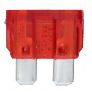 FUSIBLE LAME 10A ROUGE (100)