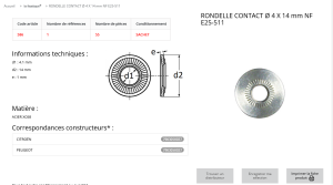 RONDELLE CONTACT 4X14 (sachet de 55 pcs) [30]