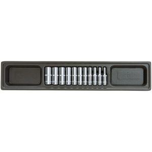 COFFRET DE DOUILLES PROFONDES 12PT. 1/4" (11pcs)