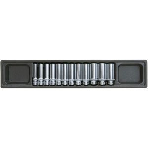 COFFRET DE DOUILLES PROFONDES 12PT. 3/8" (12PCS)