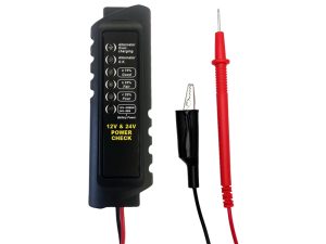 TESTEUR DE CHARGE D'ALTERNATEUR & DE BATTERIE 12/24V