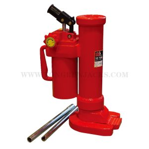 CRIC HYDRAULIQUE INDUSTRIEL SUR PIED (3 à  26cm) TETE (42 à 62cm) 10T