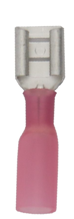 COSSE THERMO PLATE FEMELLE ROUGE 6.35mm (50)