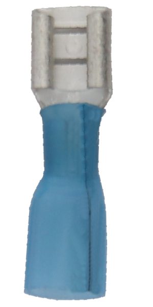 COSSE THERMO PLATE FEMELLE BLEUE 6.35mm (50)